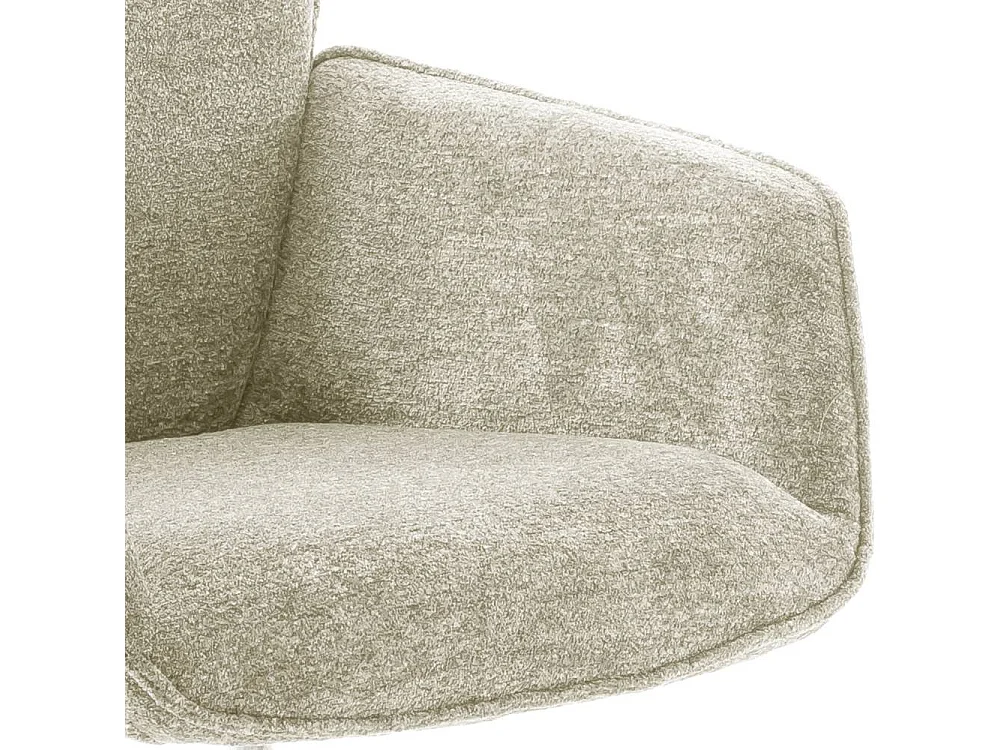 Armlehnstuhl Wohnzimmerstuhl in modernem Design - Cremeweiß (2er Set)