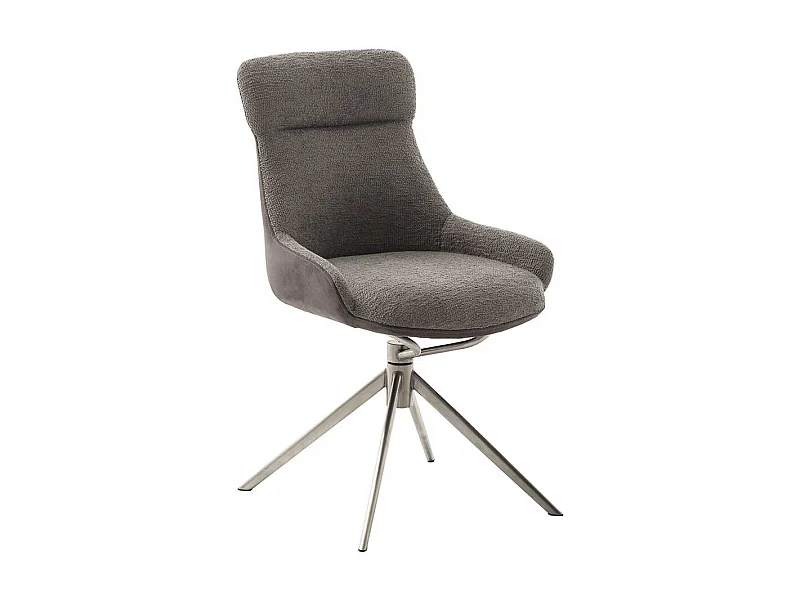 Esszimmerstuhl drehbar Schlammfarben (2er Set)