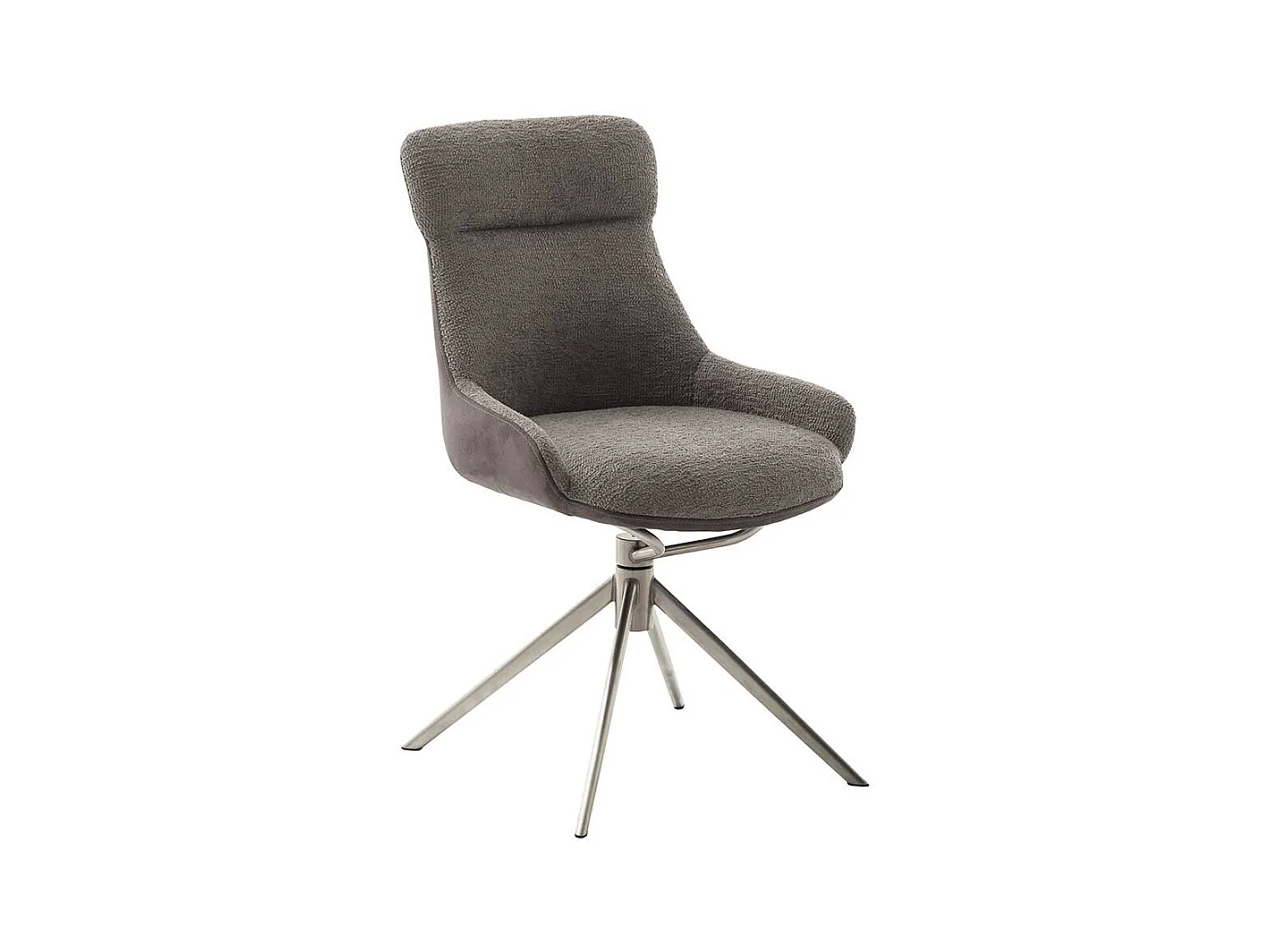 Esszimmerstuhl drehbar Schlammfarben (2er Set)