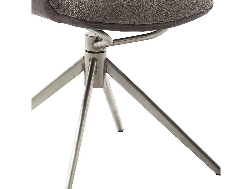 Esszimmerstuhl drehbar Schlammfarben (2er Set)