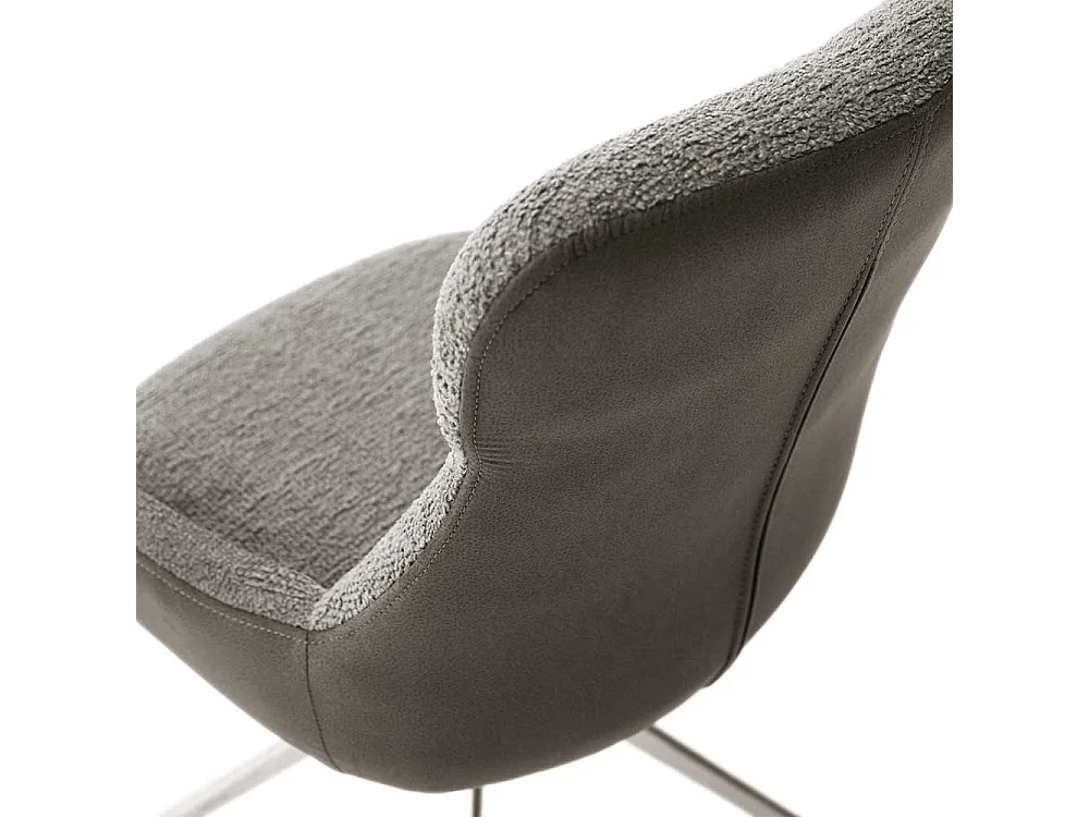 Esszimmerstuhl drehbar Schlammfarben (2er Set)