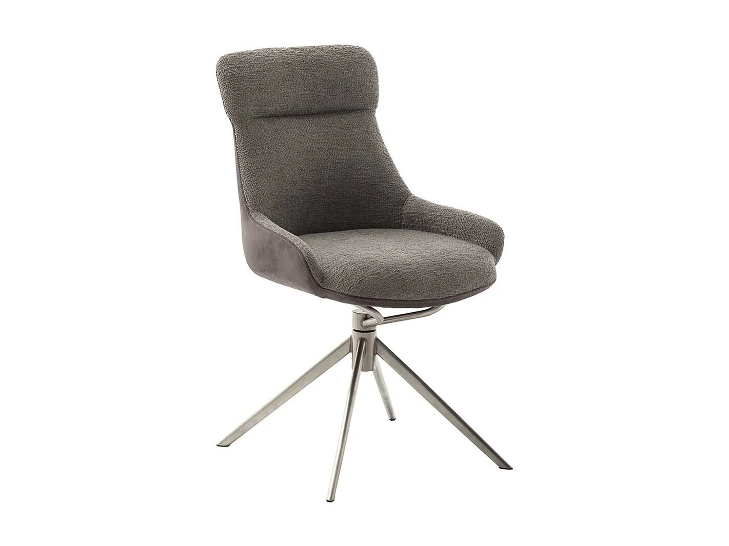 Esszimmerstuhl drehbar Schlammfarben (2er Set)