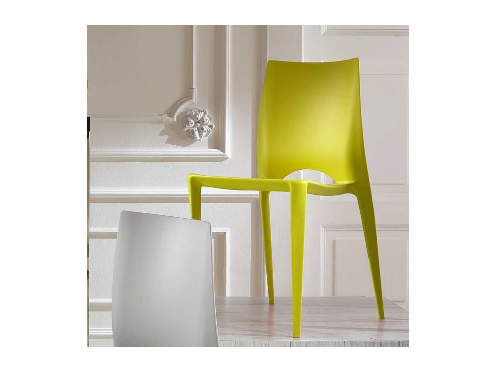 Design Stuhl in Hellgr�n Retro (4er Set)