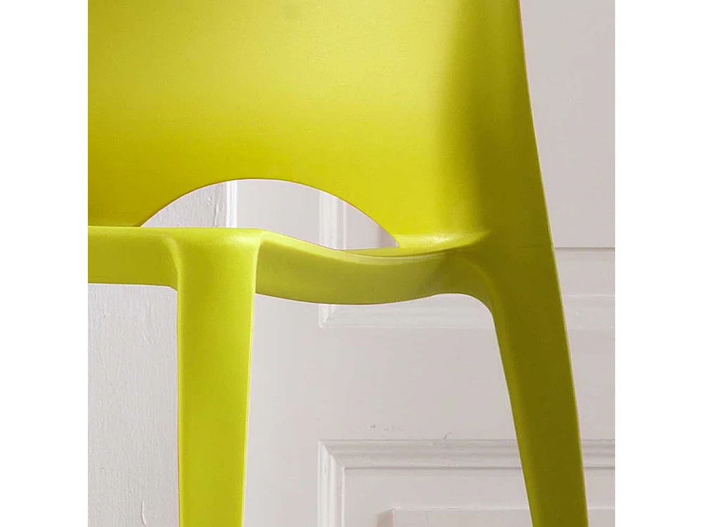 Design Stuhl in Hellgrün Retro (4er Set)