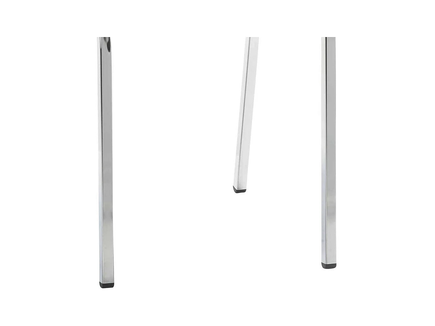 Küchenstuhl Kunstleder in Schwarz Gestell aus Metall