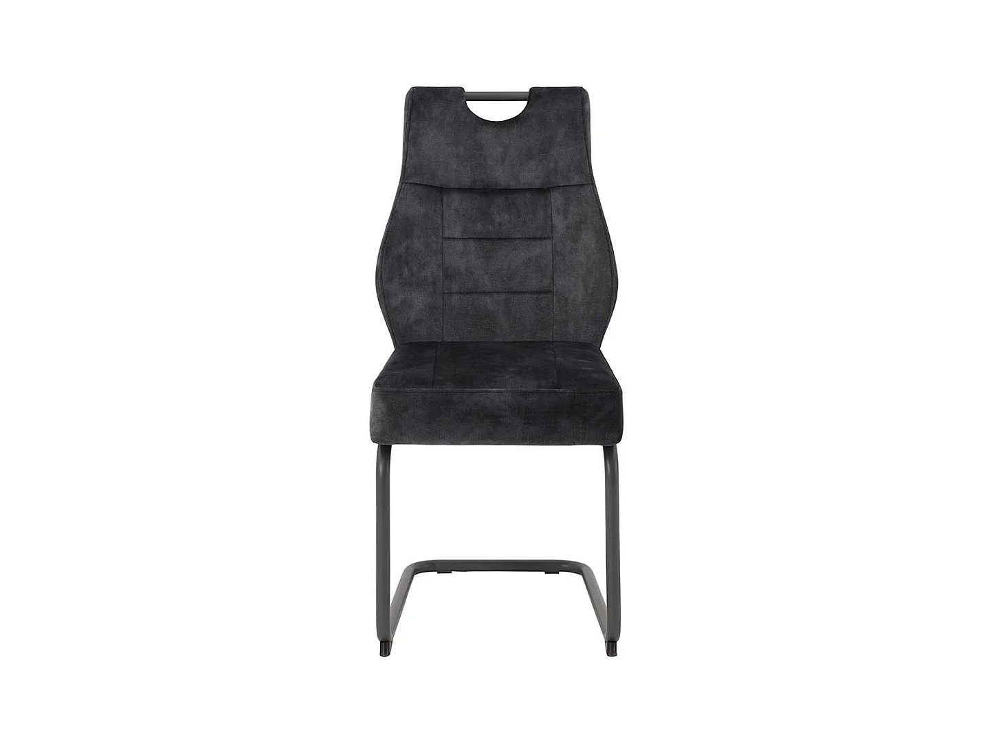 Moderne Schwingstühle aus Samtvelours in Anthrazit 99 cm hoch (Set)