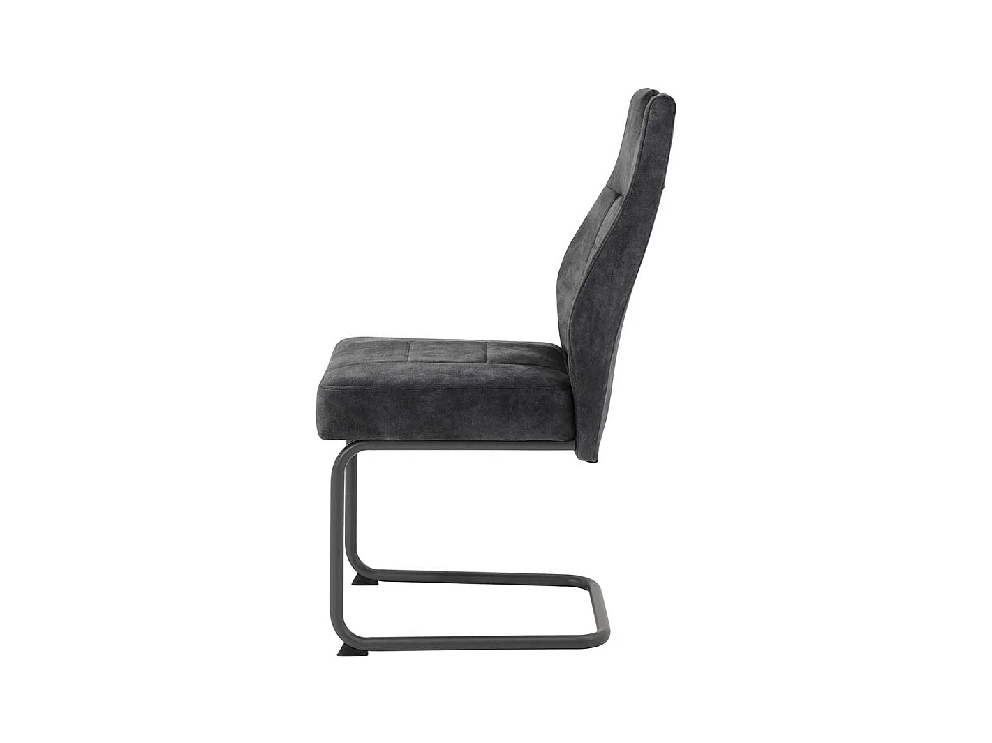 Moderne Schwingstühle aus Samtvelours in Anthrazit 99 cm hoch (Set)