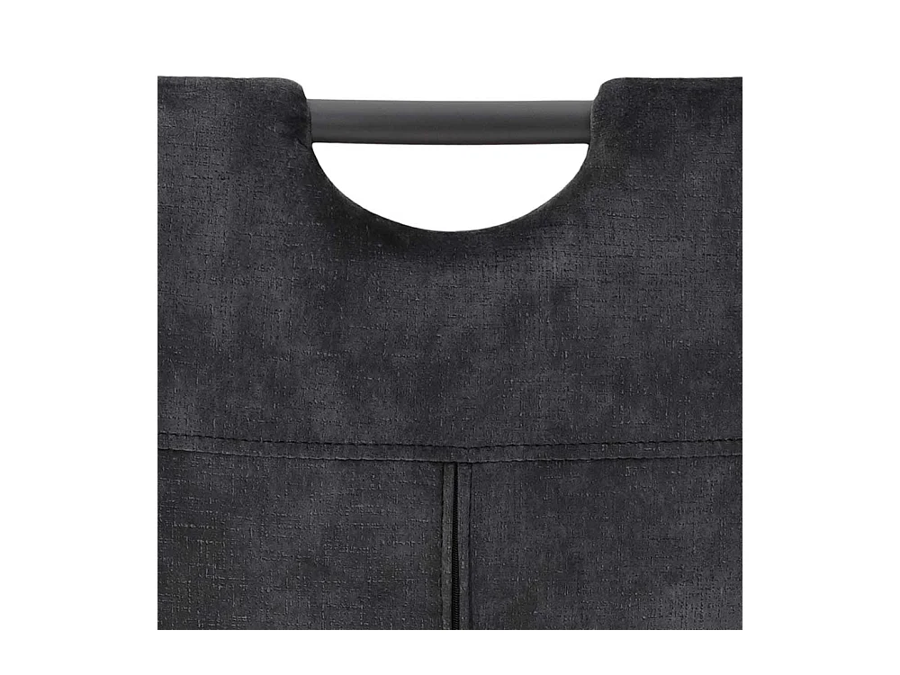 Moderne Schwingstühle aus Samtvelours in Anthrazit 99 cm hoch (Set)