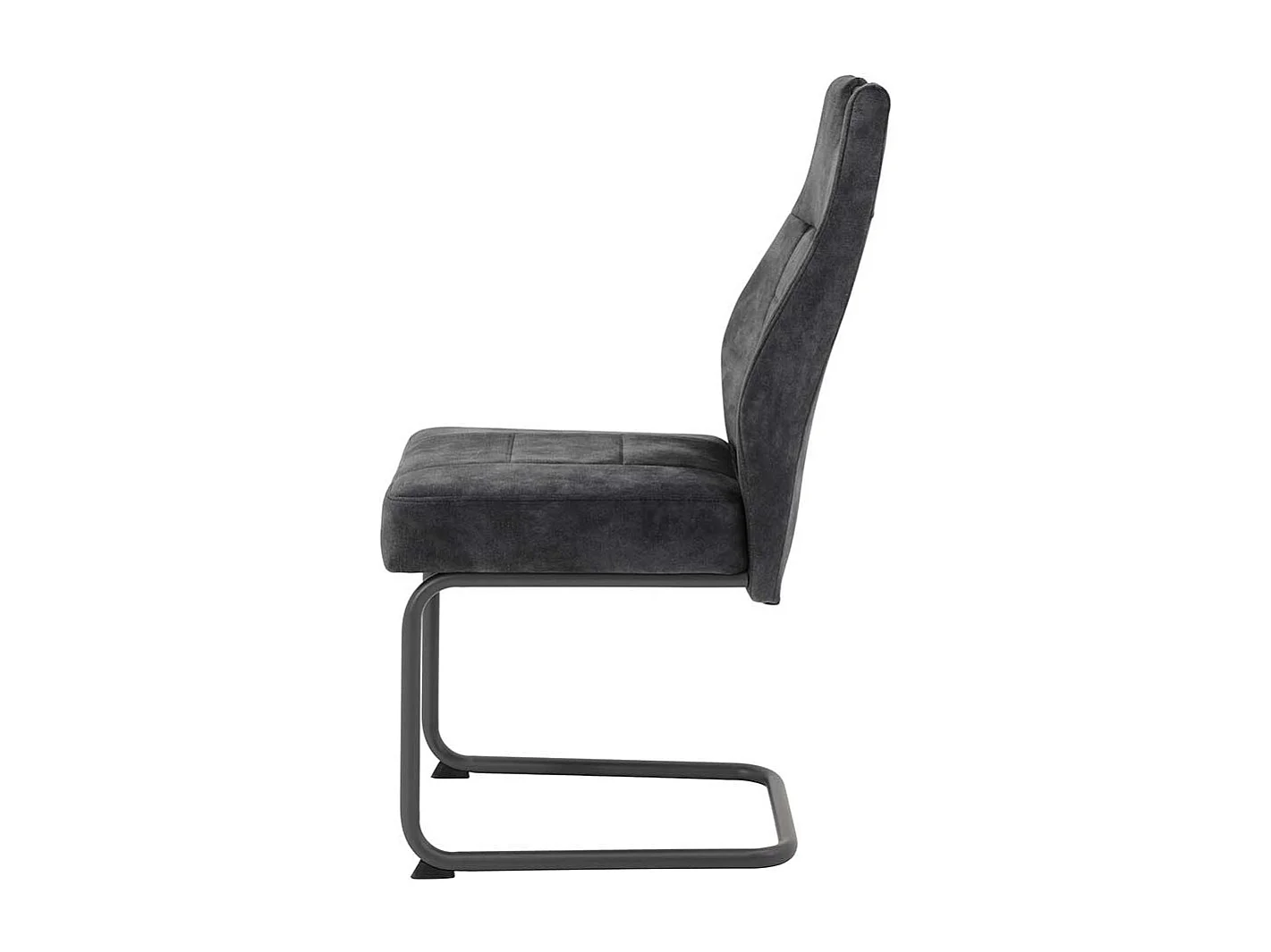 Moderne Schwingstühle aus Samtvelours in Anthrazit 99 cm hoch (Set)