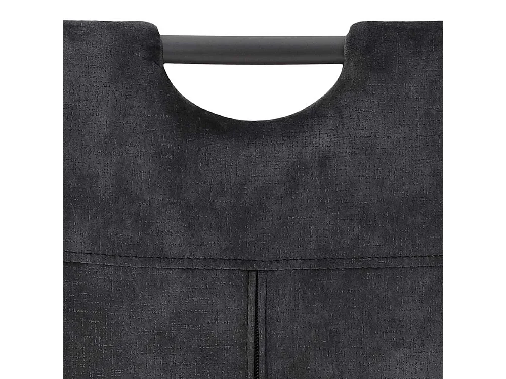 Moderne Schwingstühle aus Samtvelours in Anthrazit 99 cm hoch (Set)