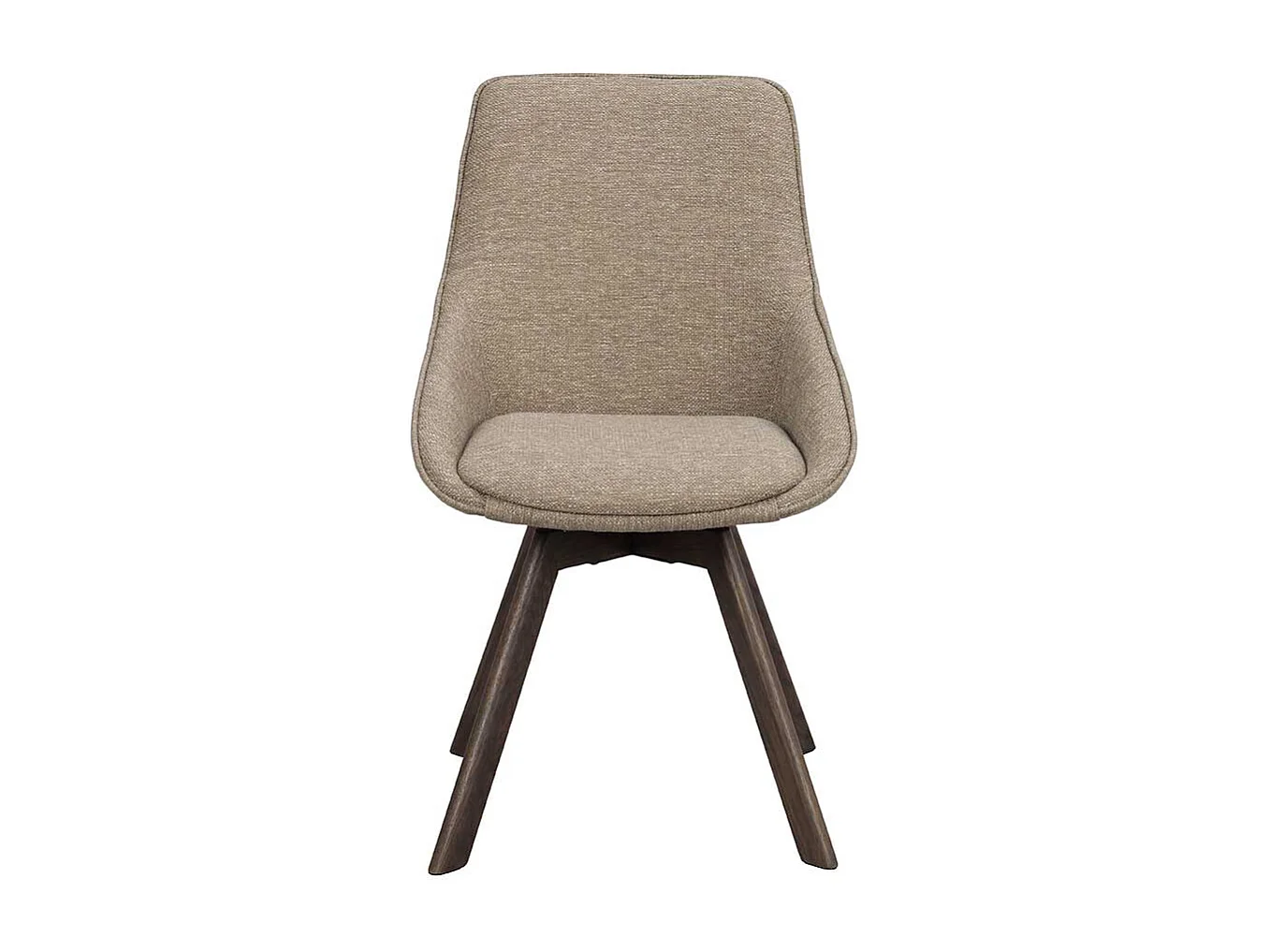 Esszimmerstuhl Polsterstuhl in Beigegrau mit gepolsterter Rückenlehne (2er Set)