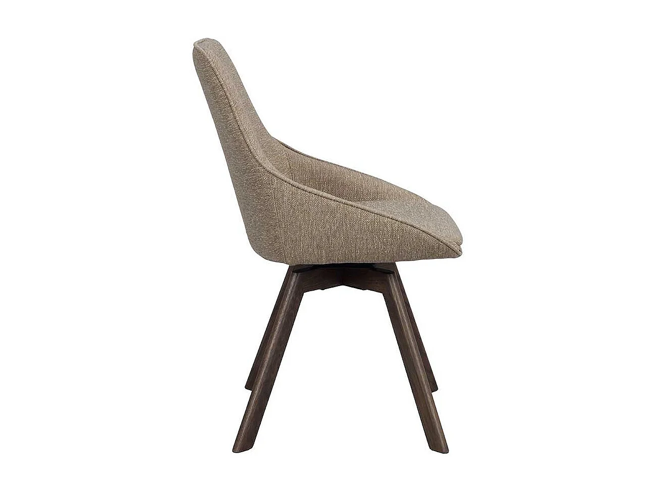 Esszimmerstuhl Polsterstuhl in Beigegrau mit gepolsterter Rückenlehne (2er Set)