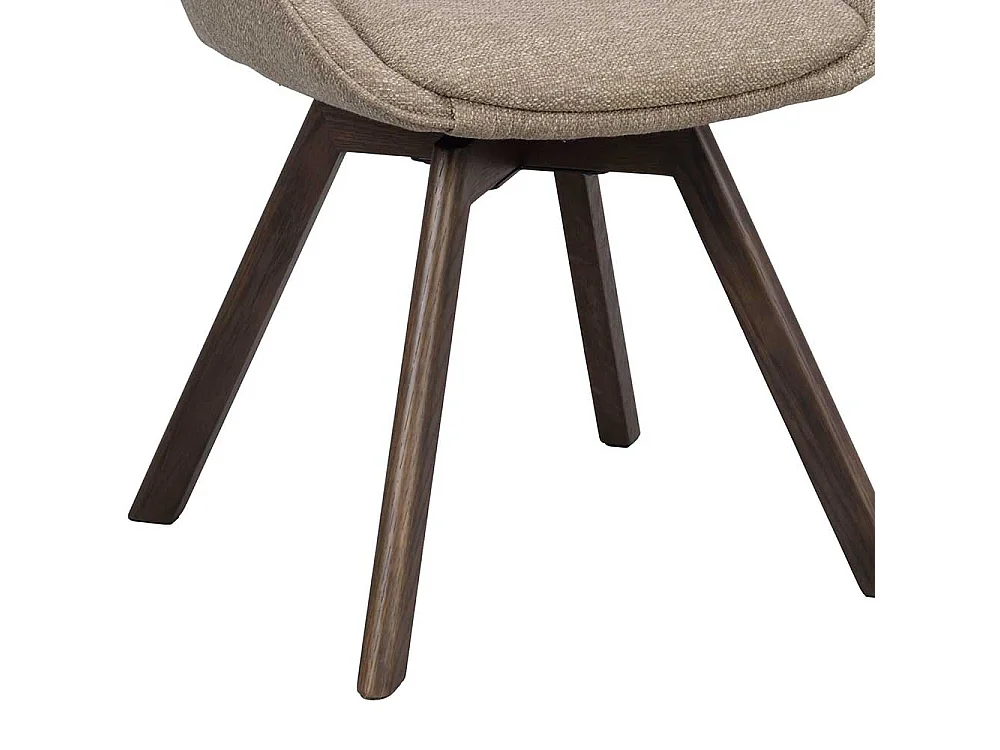 Esszimmerstuhl Polsterstuhl in Beigegrau mit gepolsterter Rückenlehne (2er Set)