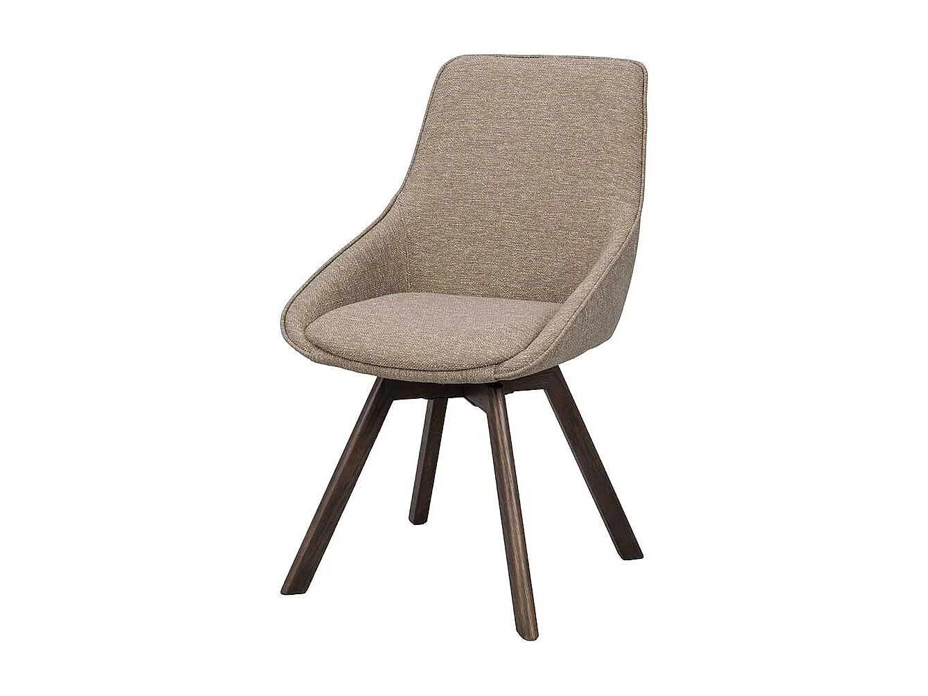 Esszimmerstuhl Polsterstuhl in Beigegrau mit gepolsterter Rückenlehne (2er Set)