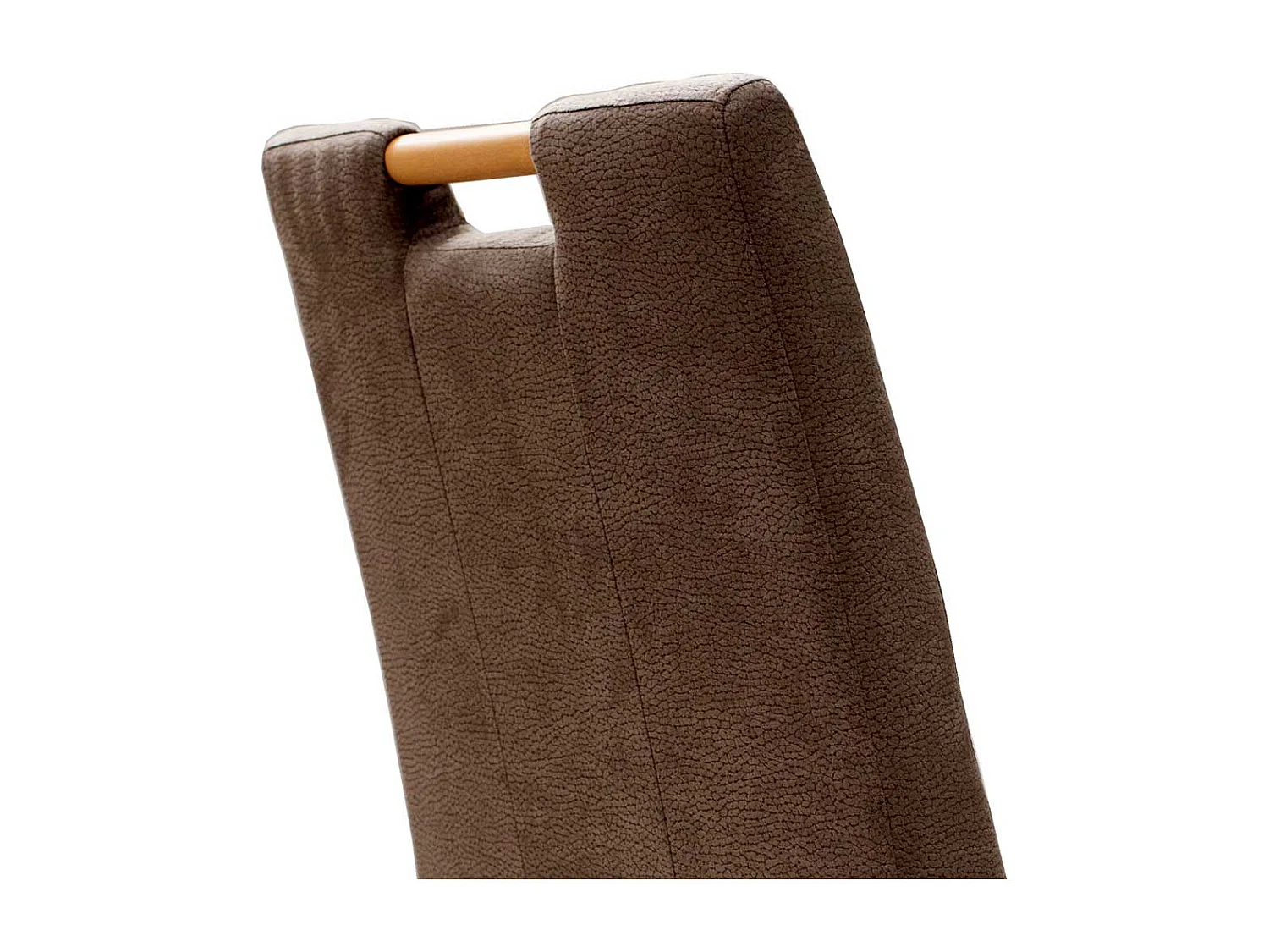 Gepolsterter Stuhl in Taupe Gestell aus Buche Massivholz (2er Set)