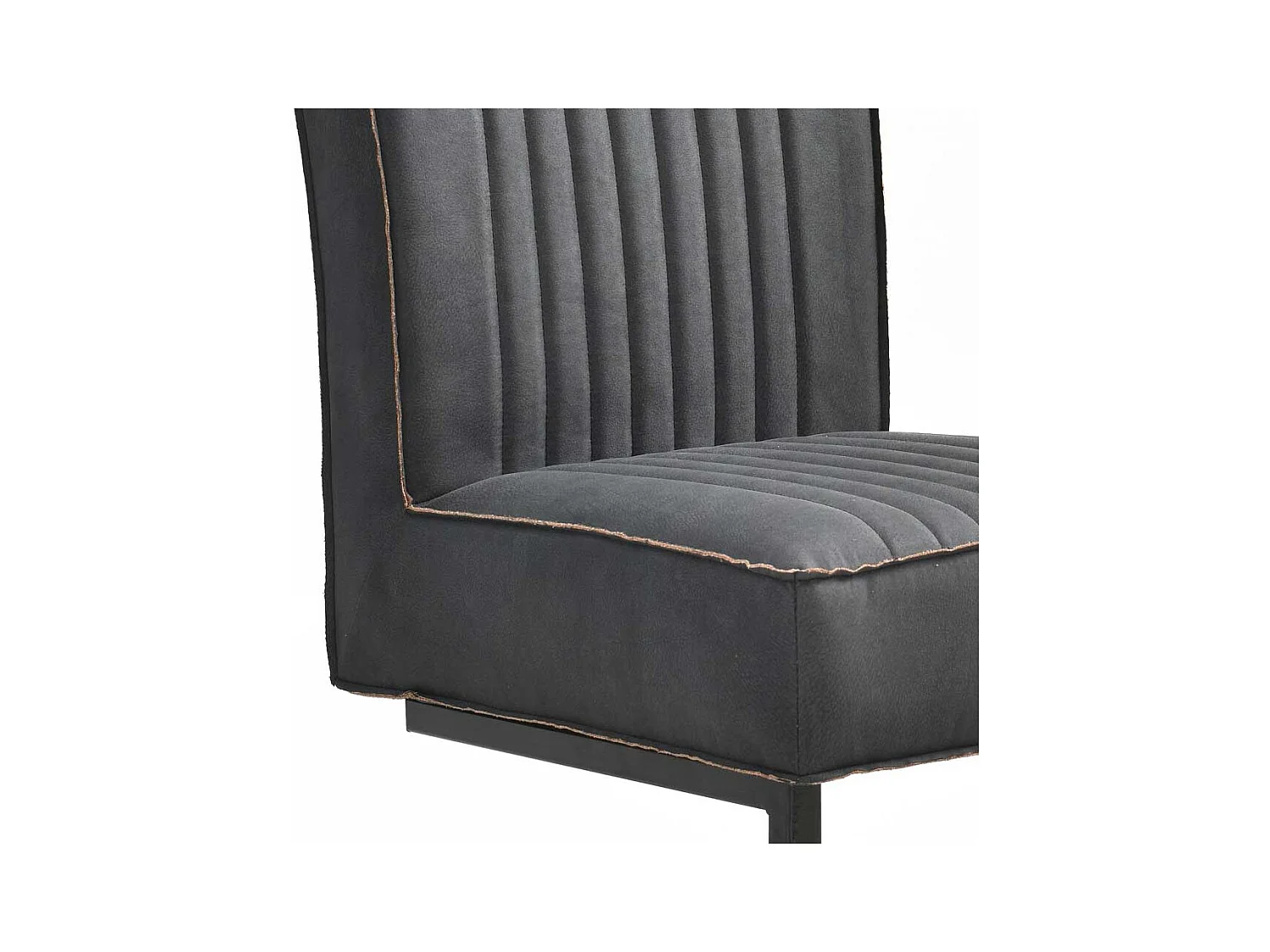 Freischwinger Stühle in Anthrazit Microfaser modern (2er Set)