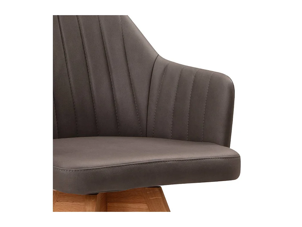 Armlehnstuhl Polsterstuhl drehbar aus Microfaser