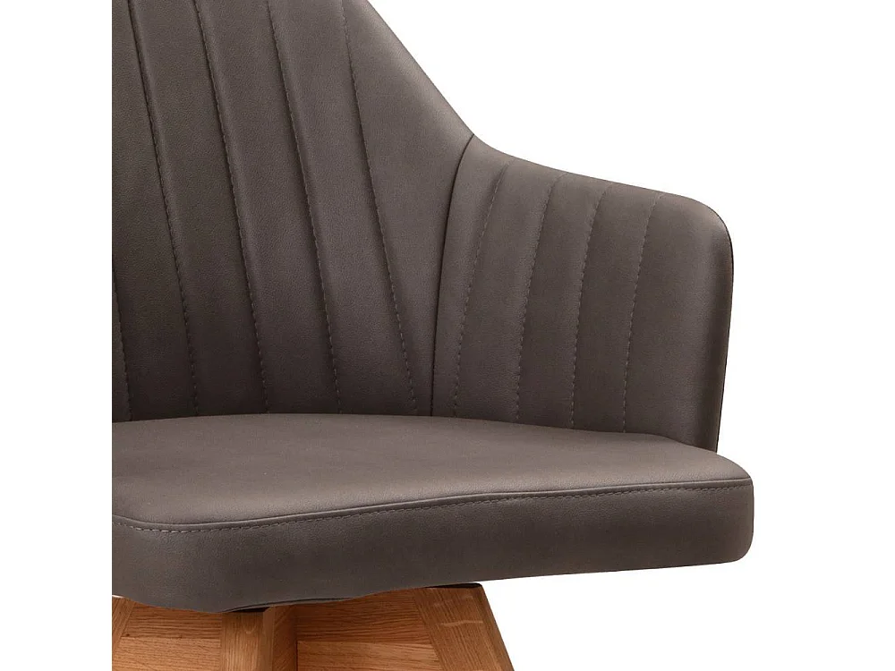 Armlehnstuhl Polsterstuhl drehbar aus Microfaser