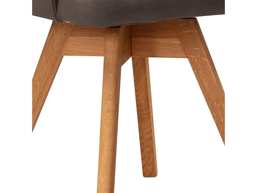 Armlehnstuhl Polsterstuhl drehbar aus Microfaser