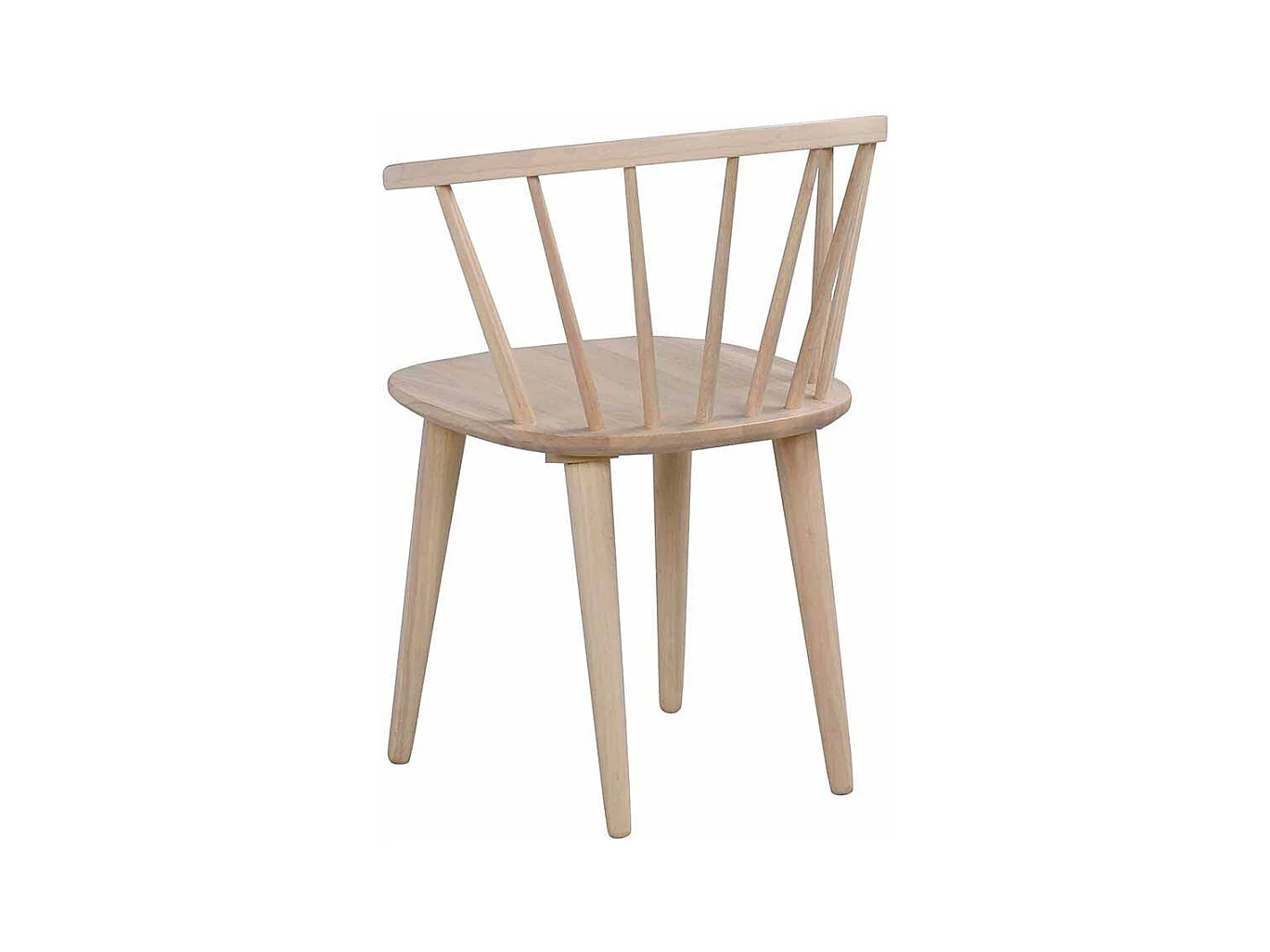 Esszimmerstuhl aus Holz massiv White Wash (2er Set)
