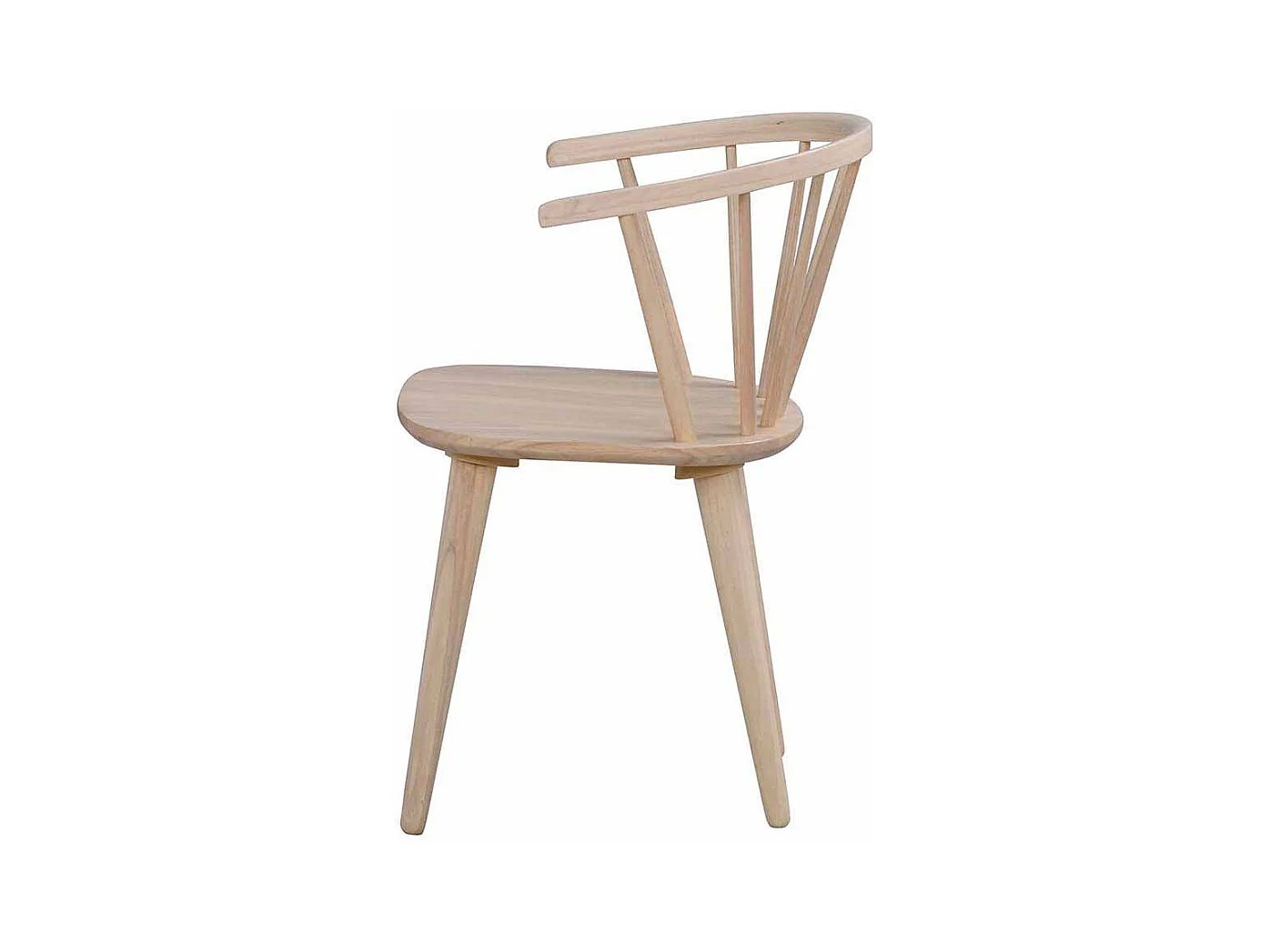 Esszimmerstuhl aus Holz massiv White Wash (2er Set)