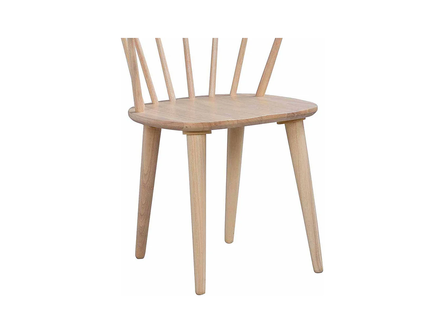 Esszimmerstuhl aus Holz massiv White Wash (2er Set)