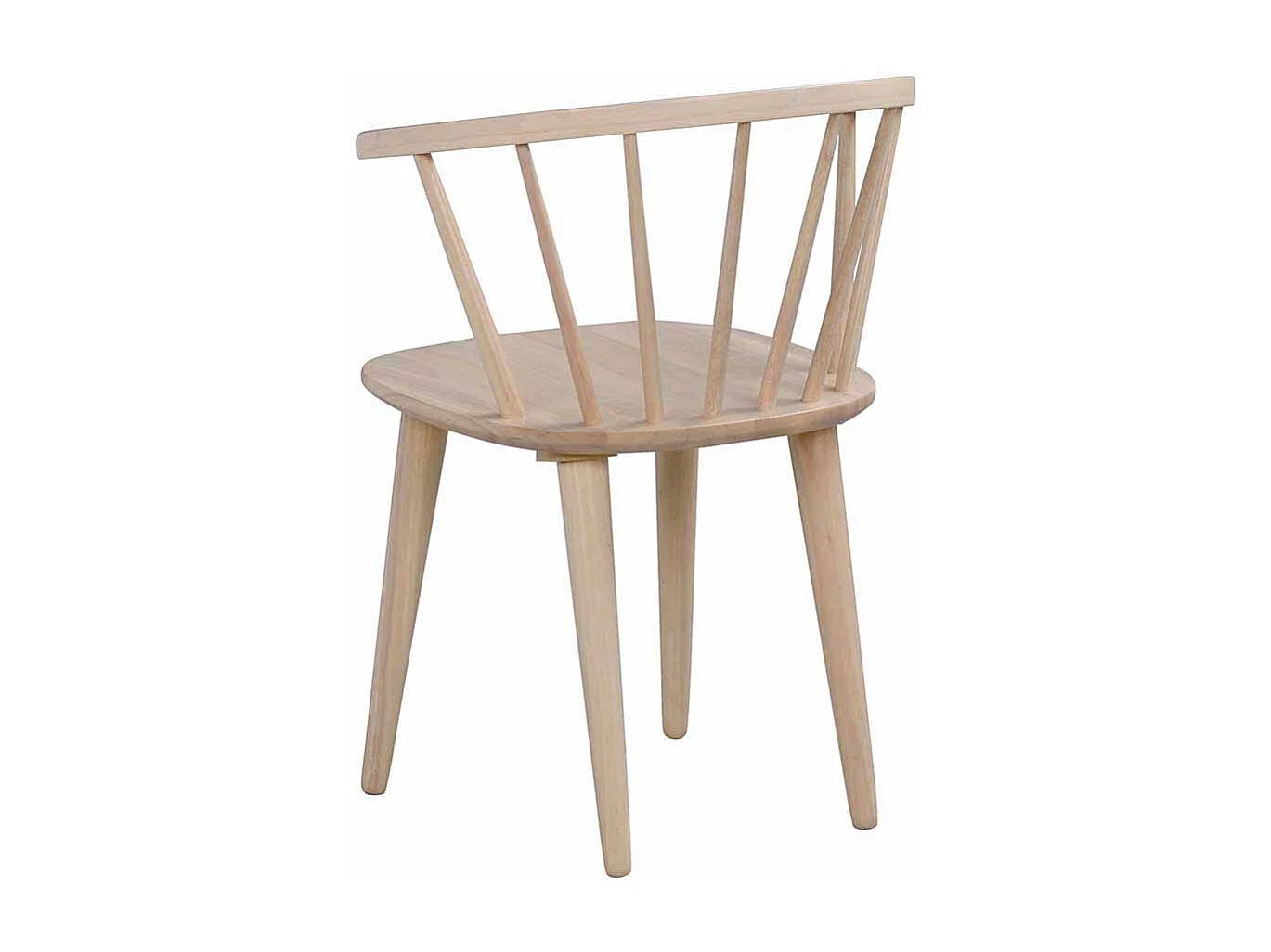 Esszimmerstuhl aus Holz massiv White Wash (2er Set)