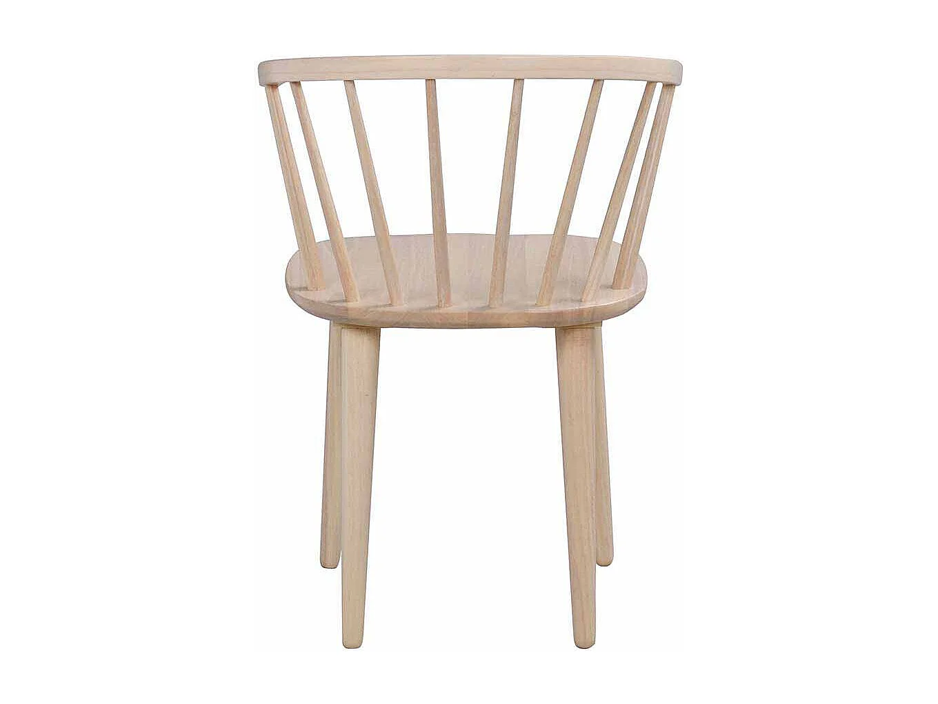 Esszimmerstuhl aus Holz massiv White Wash (2er Set)