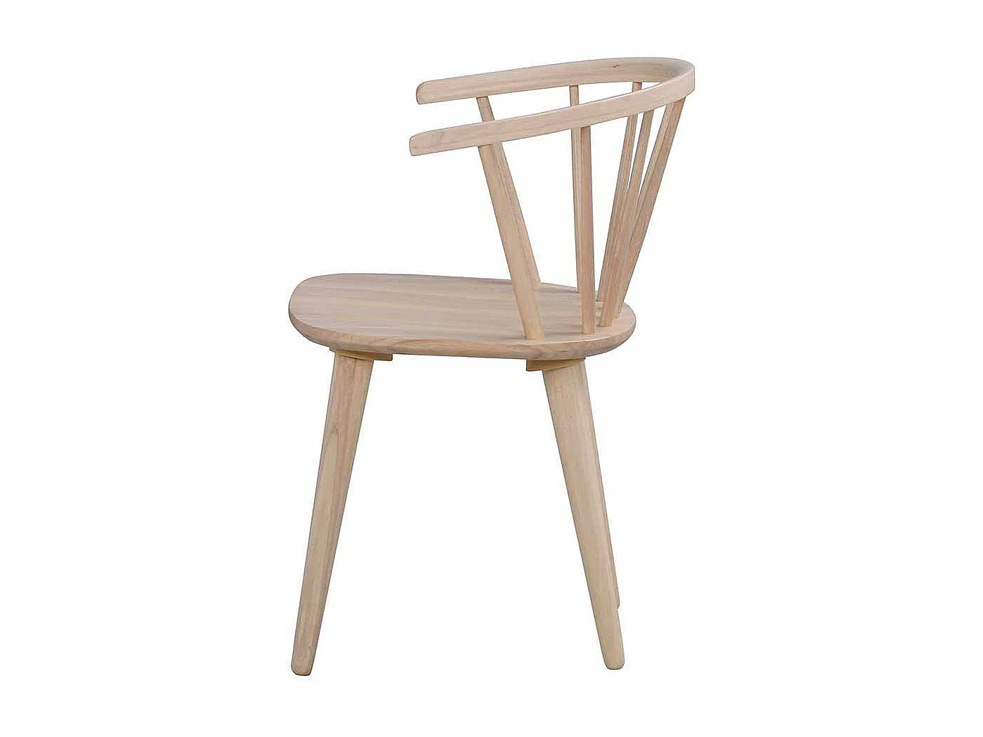 Esszimmerstuhl aus Holz massiv White Wash (2er Set)