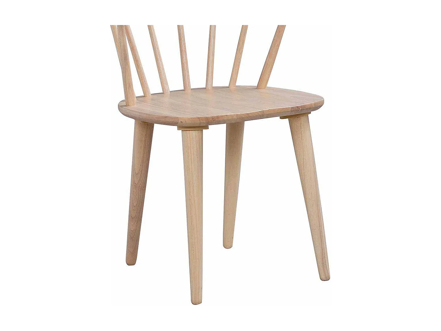 Esszimmerstuhl aus Holz massiv White Wash (2er Set)