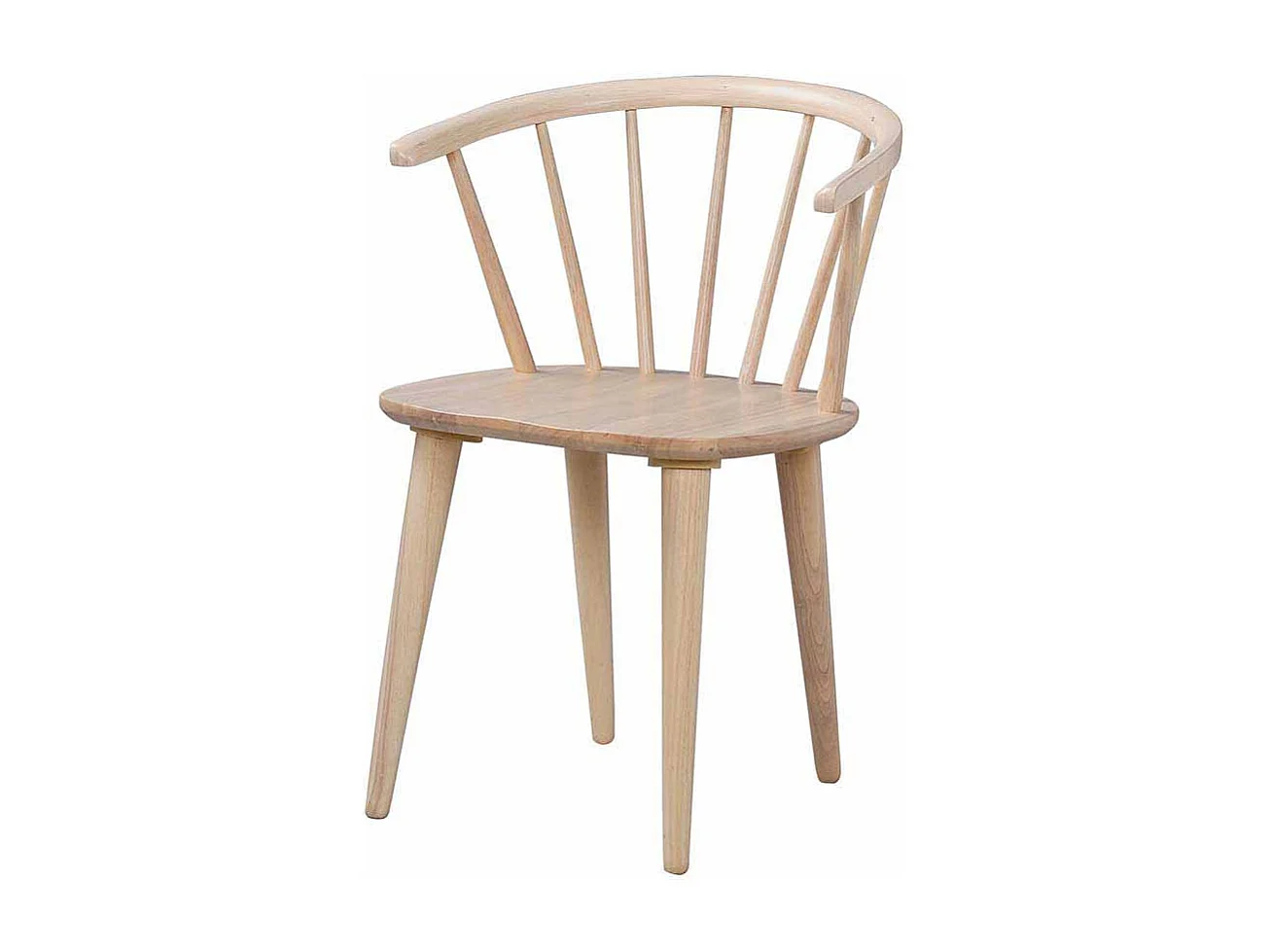 Esszimmerstuhl aus Holz massiv White Wash (2er Set)