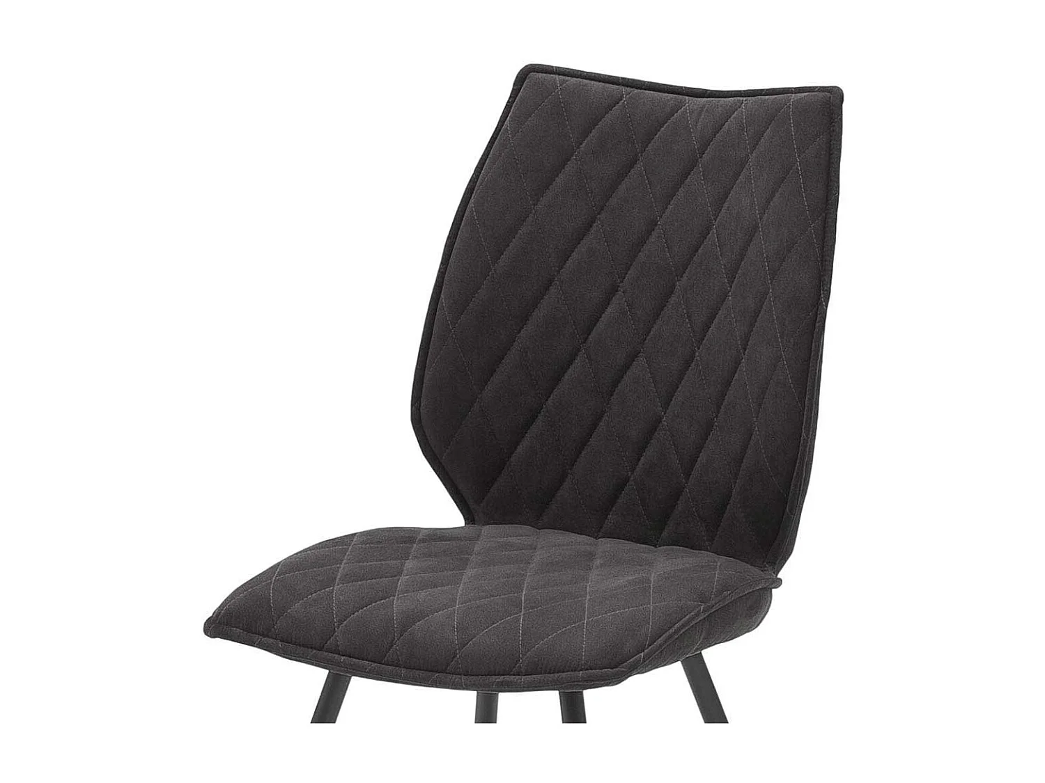 K�chenst�hle in Anthrazit Microfaser 50 cm breit (2er Set)