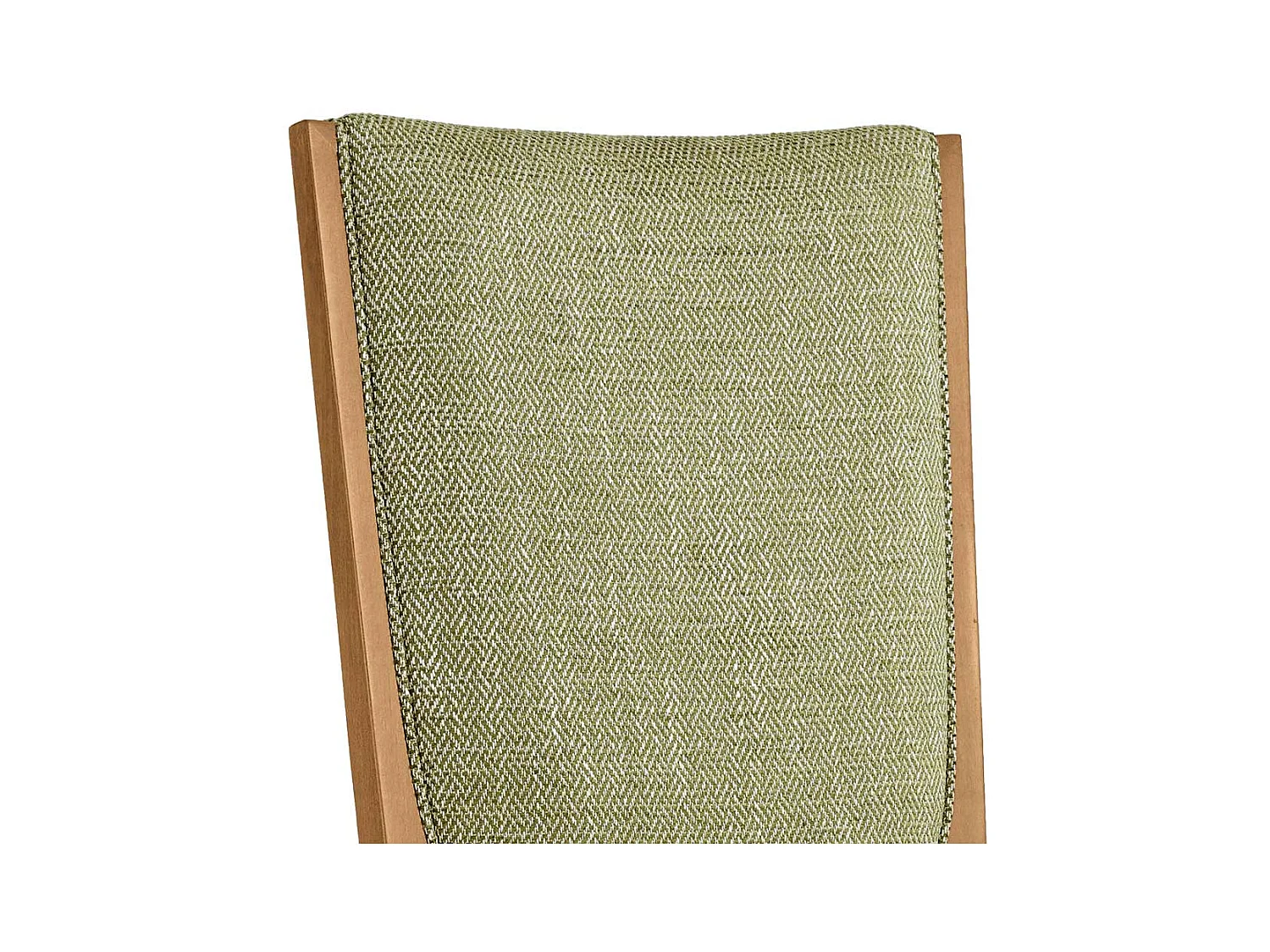 Polsterstuhl Hochlehner im klassischen Stil Oliv Grün und Buche