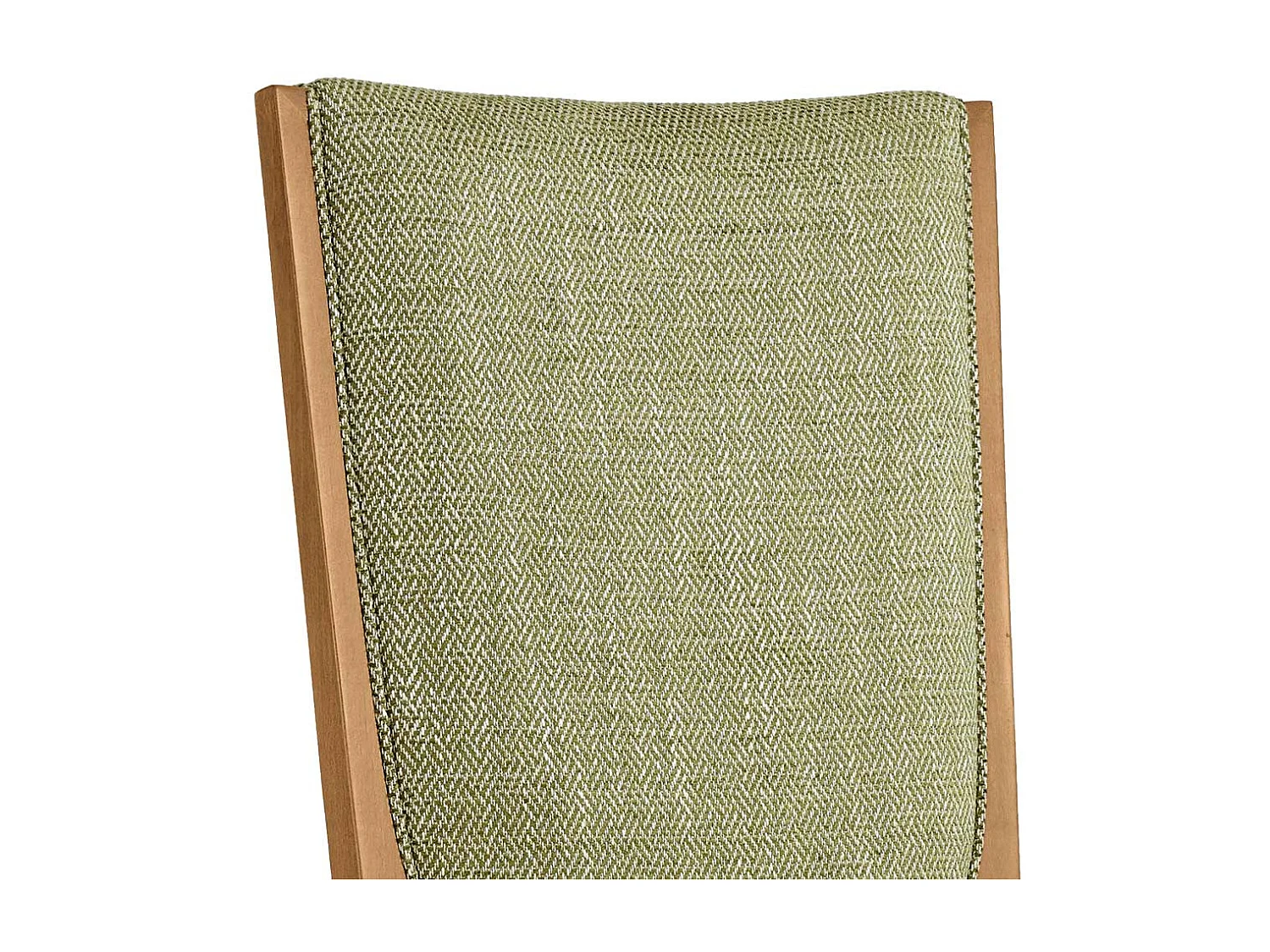 Polsterstuhl Hochlehner im klassischen Stil Oliv Grün und Buche