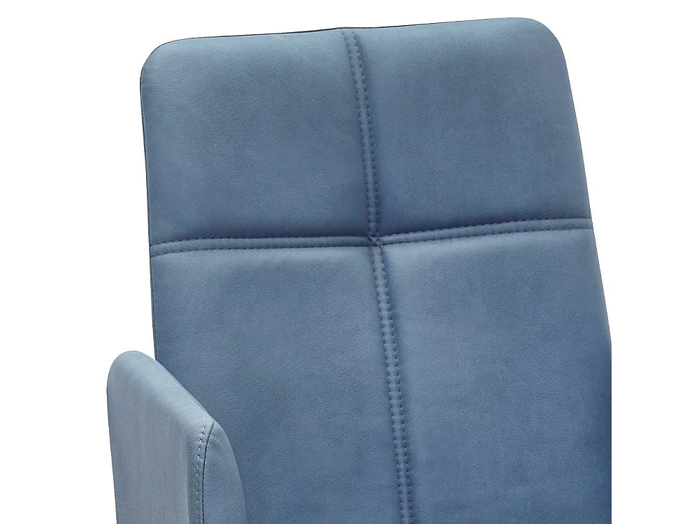 Polsterstuhl Armlehnstuhl aus Microfaser mit Gestell aus Metall