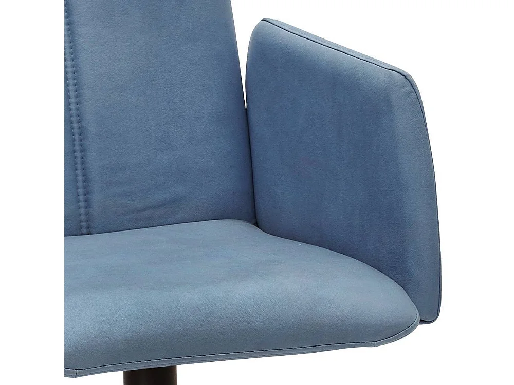 Polsterstuhl Armlehnstuhl aus Microfaser mit Gestell aus Metall