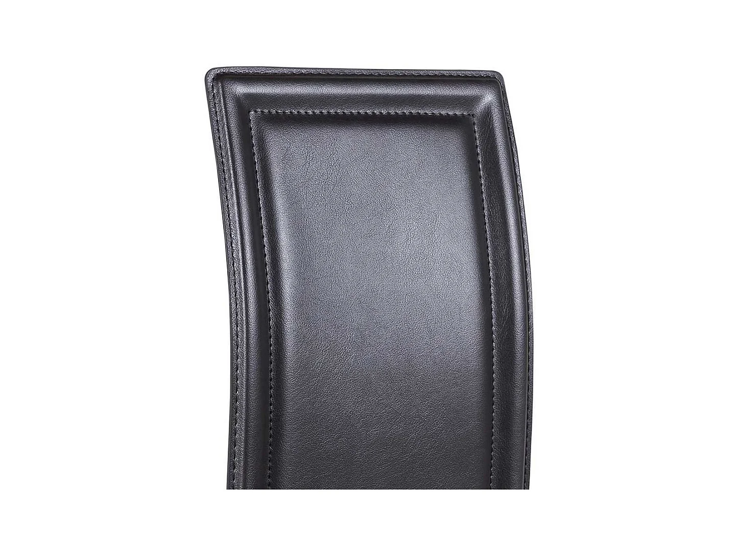 Kunstleder Stuhl in Schwarz Esszimmer (4er Set)