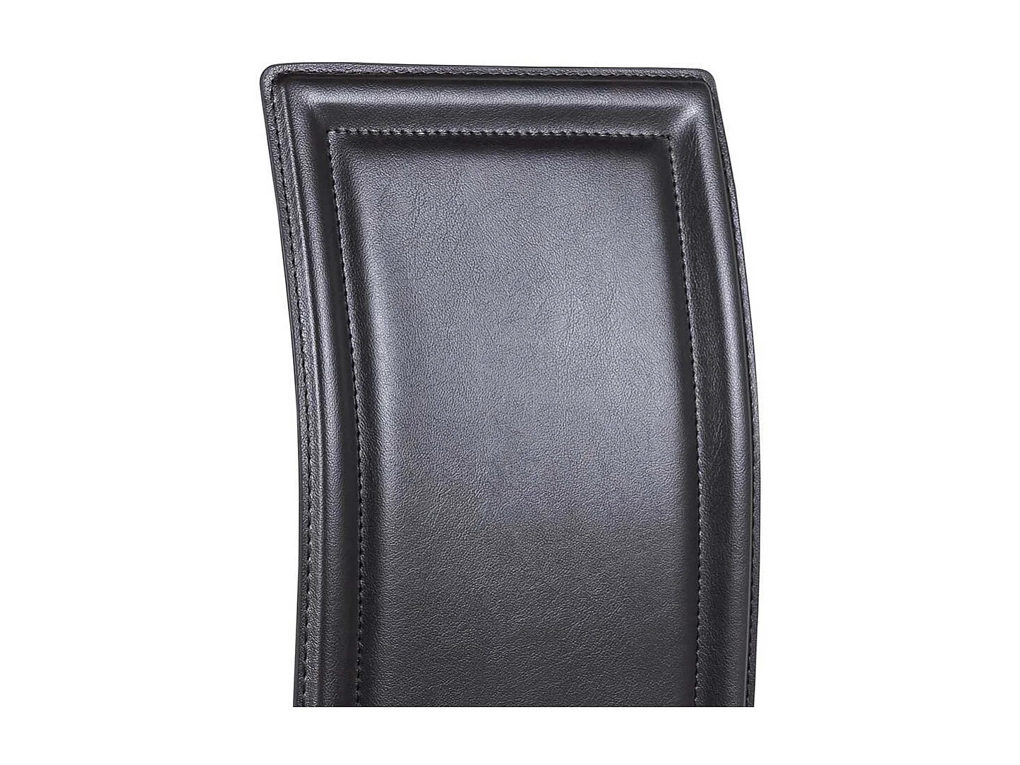 Kunstleder Stuhl in Schwarz Esszimmer (4er Set)