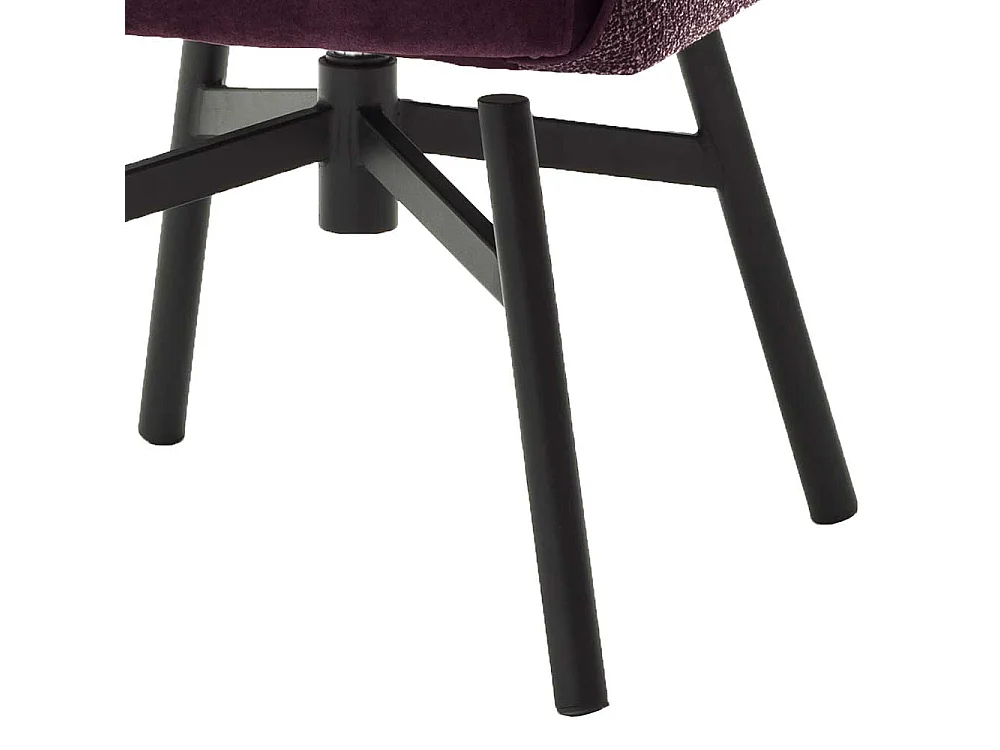 Armlehnen Polsterst�hle in Dunkelrot Stoff drehbar (2er Set)