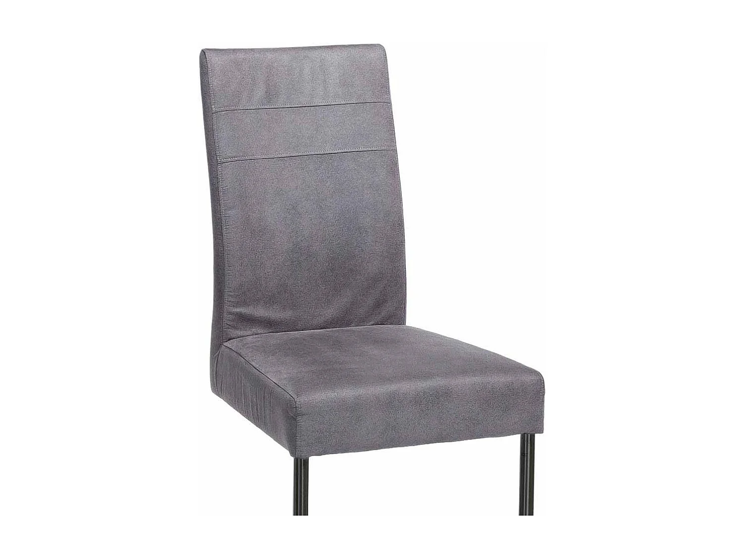 Freischwinger in Anthrazit Stoff Stahl Schwarz