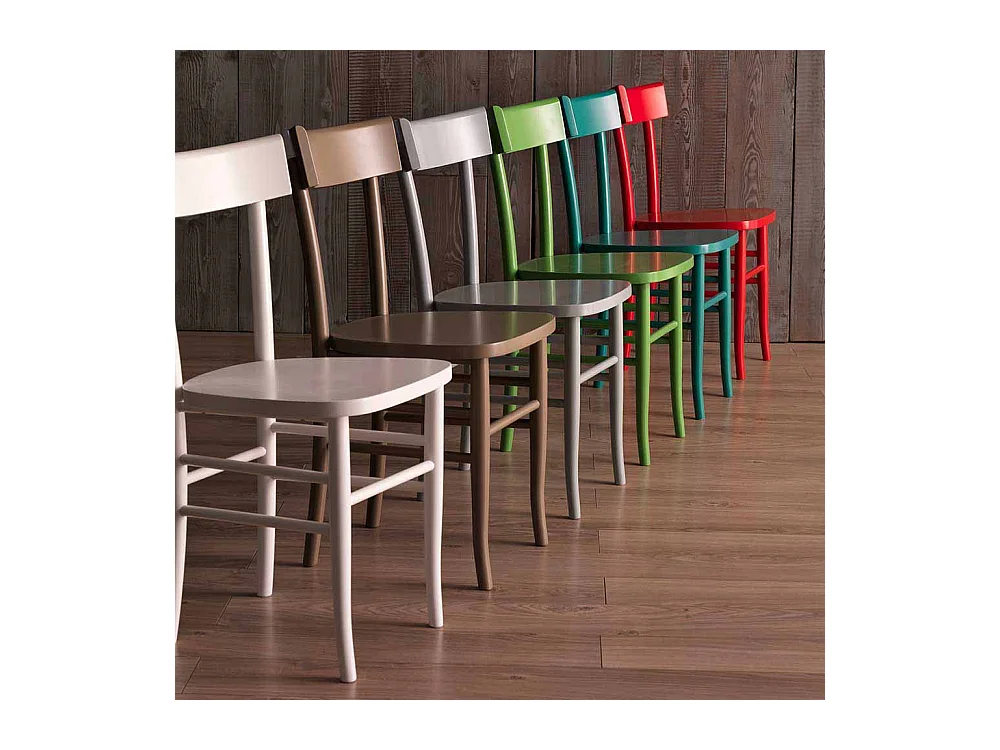 Holzstuhl in Türkis Buche (2er Set)