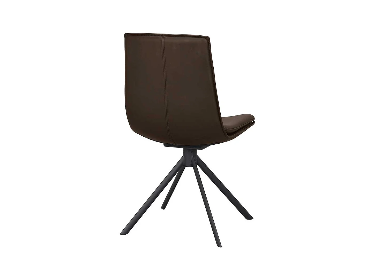 Drehbare Polsterstühle in Braun Echtleder modern (2er Set)