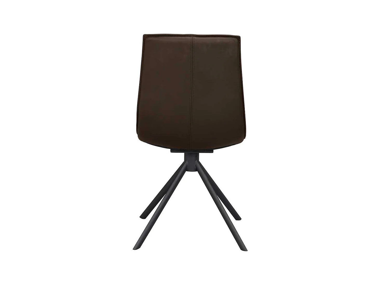 Drehbare Polsterstühle in Braun Echtleder modern (2er Set)