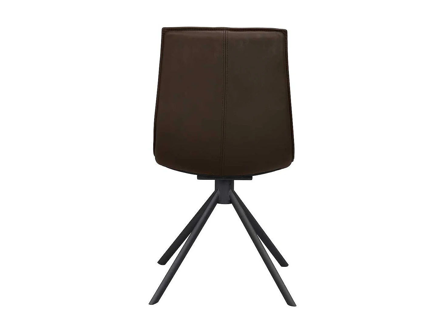 Drehbare Polsterstühle in Braun Echtleder modern (2er Set)