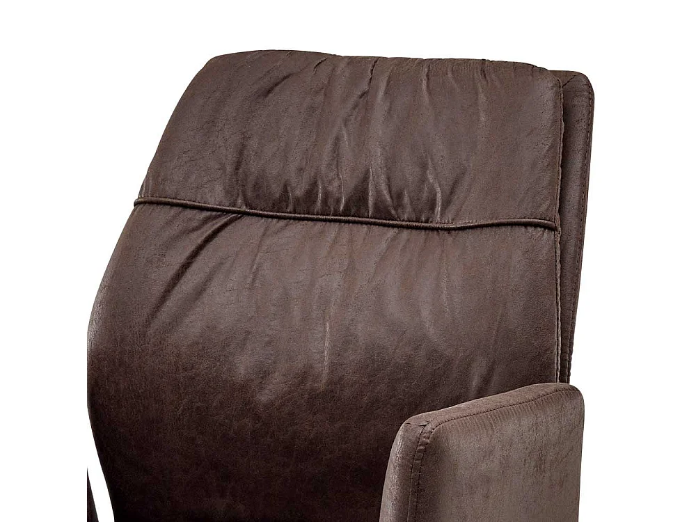 Esszimmerarmlehnstuhl Set in Braun und Schwarz Gestell aus Metall (2er Set)