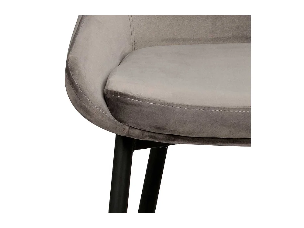 Küchenstuhl Set aus Samt Metallgestell (2er Set)