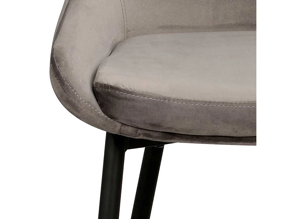 Küchenstuhl Set aus Samt Metallgestell (2er Set)