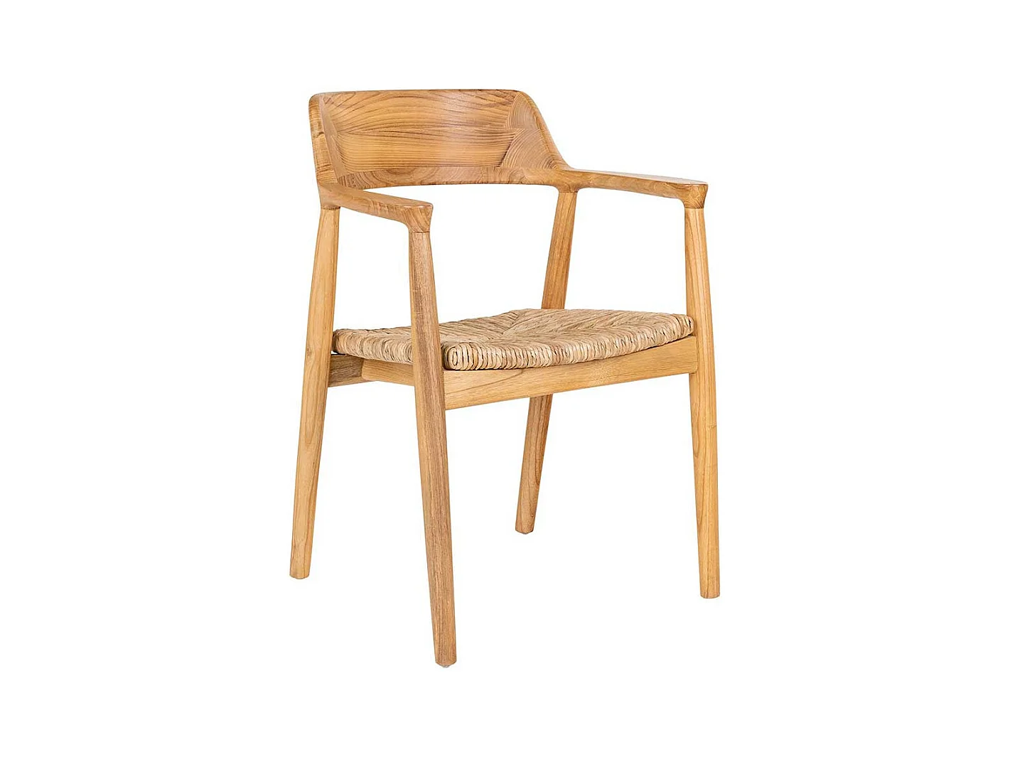 Esszimmerarmlehnstuhl im Skandi Design aus Sungkai Holz (2er Set)