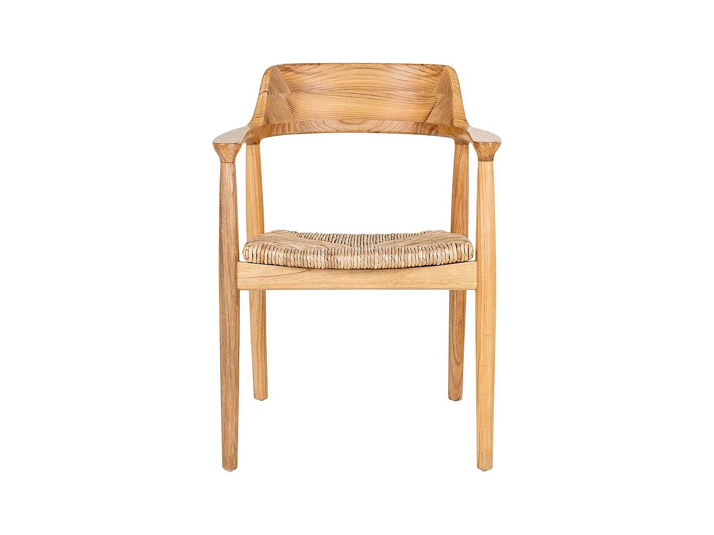 Esszimmerarmlehnstuhl im Skandi Design aus Sungkai Holz (2er Set)