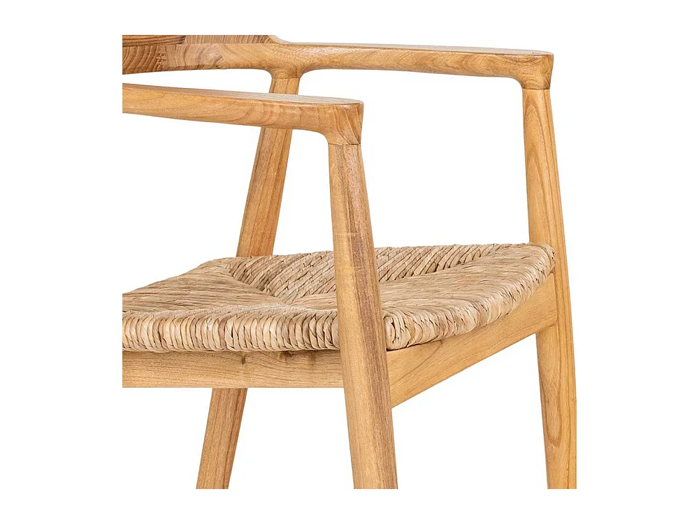 Esszimmerarmlehnstuhl im Skandi Design aus Sungkai Holz (2er Set)